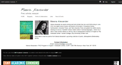 Desktop Screenshot of meenaalexander.com